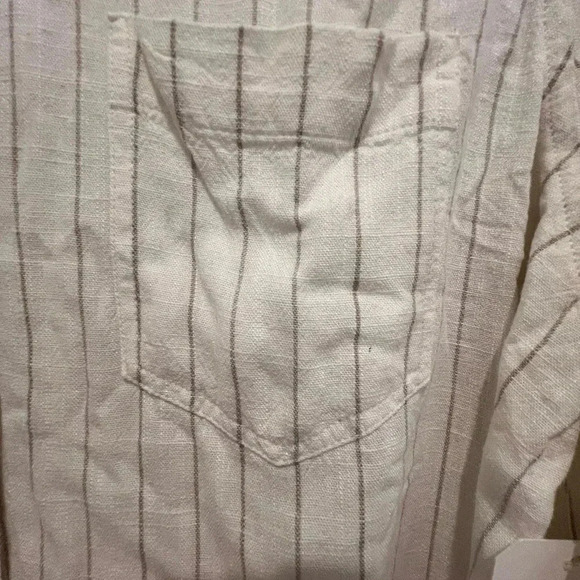 NEW with tags (NWT) Altard State Striped Cream Cotton Long Sleeve Shirt - Picture 5 of 12
